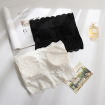 Lace walking-proof wiped underwear woman thin open shoulder-shoulder wrapped chest and closing vest to punch the chest