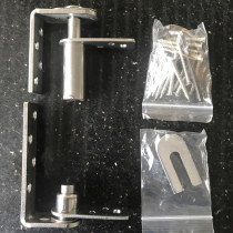 Stainless steel shaft wooden door toilet upper and lower hinge hinge invisible gravity self-closing door shaft rotating hinge