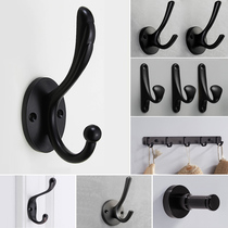 Nordic black hanging hook wall hanging wall door-to-door clothes hook into the door hanger entrance coat hook wall