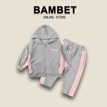 Italy BAMBET girls autumn suit 2021 new foreign baby children Sports and Leisure two sets