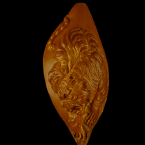 Merlin nuclear pure handmade Wei Zhen Bafang Qi bamboo core carving Zhoushan olive walnut carving Su Gong new single seed text