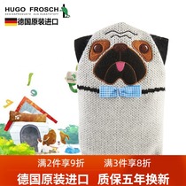 Germany imported HUGO frosch cartoon doll small water injection hot water bottle baby child warm water bag