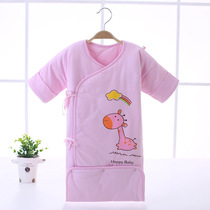 Winter thick baby sleeping bag cotton envelope type newborn sleeping bag with cotton round neck baby sleeping bag