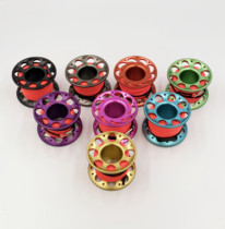 Aluminum alloy diving reel like SMB 15 m with double head hook spot