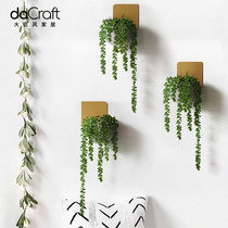 Big craftsman wind creative wall decorations wall hanging piece pastoral Wall cement meat flower plant Wall Flower potted wall decoration