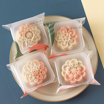 Moon Cake Packaging Self-styled Bag Mid Autumn 2021 New Morandi With Bottom Topbox Wholesale Ice Leather Mooncake Machine Seal Bag