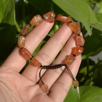 21# Natural Gobi Agate Raisin Agate Bracelet Red Rock Sugar Agate Original Stone Hand Chuen Collection