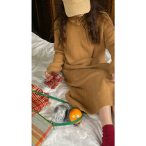 YouZIQI Knitted Dress Woman 2021 New Fall and Winter Long - range Becky Sweater