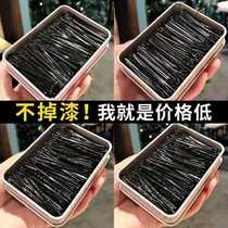 Hairpin CLIP-CLIP MINIMALIST AROUND CLIP FIXED HAIR BLACK CARD-CARD SUBSTEEL CLIP TOP GRIPPING HEAD TRIM LIU SEA SIDE CLIP GIRL