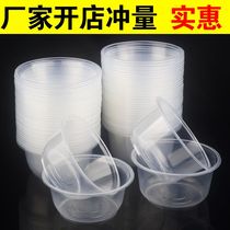 One sex Bowl round lunch box plastic wedding banquet box outdoor tableware thick plastic round bowl