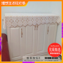 White Tian Garden Fresh Hollowed-out Table With Cover Towel Lace Shoes Cabinet Geb Tea Table Cloth Multi Style Dust Towels