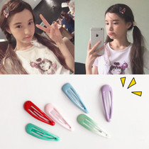 Side Hairpin Clips Web Red Minimalist Cards Cute Bb Clips South Korea Teen Girls Elegant Head Accessories Top Clip Liu Sea Clip Candy Color