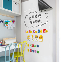 Soft whiteboard wall sticker magnetic removable self-adhesive childrens graffiti wall film office home teaching erasable environmental protection