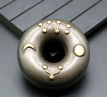 Bronze tiger brace Medical bell string Suzuki folk folk hometown doctor with pure copper medicine Suzuki Tiger Fork Twist and Sprout Song Umbrella Head of the Bell Collection