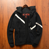 Export order sports jacket mens spring and autumn hooded slim riding breathable windshield comfortable casual cardigan jacket