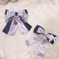 Pearl rabbit original lolita hand-made crown pendant side clip baby rabbit bear coronation small object side clip kc