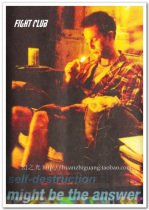 fight club david finch movie poster art film decorative painting