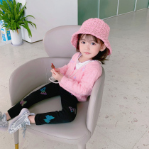 Fall in love with pretty girl girl sweater baby Foreign style autumn clothes 2020 new childrens autumn outside knit cardigan coat