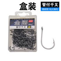 Diamond tube paid one thousand and imported with barbed strap ring with ring one thousand and fishing hook high carbon steel boxed gear
