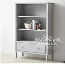 Exit American Countryside Solid Wood Bookcase Retro Modernity Style New Vintage Cabinet cabinet Custom