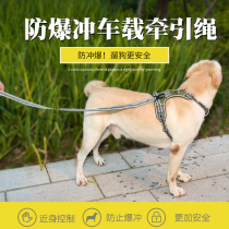 LDLC out-of-the-dog rope chain explosion-proof anti-luminous dog on-board safety buckle traction Dual-purpose large dog
