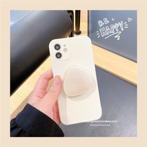 Korean wind White Shell bracket Huawei nova7 mobile phone case nova8ins cold air nova5pro women 7pro Net red nova6 liquid silicone 8pro all-inclusive n