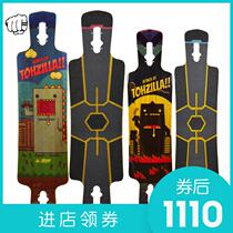 TOH Small Dinosaur Long Board High End Dc Flat Flower Dance Board Dancing Long Board Big Dinosaur Generation Step Brush Street