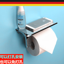 Exit the German bathroom toilet carton full copper tissue rack toilet scroll paper rack free punch