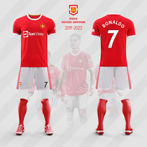 Force Manchester United No. 7 c Luo jersey custom football suit suit men 2021 New Season training team uniform women children