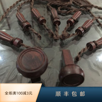 (7 rhymes guqin) guqin accessories india large leaf purple sandalwood guqin harmonica with goose foot worthy guqin suede buckle