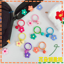 South Korea Ins Elegant Color Small Flowers Pendants Key Buttons Headphone Protective Sleeves Hang handbooks This matching hanging chain