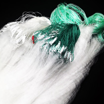 Needle fish sticky net fishing net single-layer fishing floating net 0 5 Finger 1 refers to white strip reservoir white silk fishing net 100 meters long 8 minutes