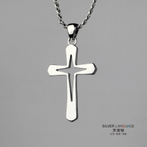 925 Sterling Silver Jewelry Original Design Burley Stellar Cross Necklace Couple Pendant Womens Piece Mens