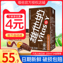 Vitamins Chocolate Soy Milk 250ml * 24 Boxes Enriched with Vitamins Chocolate Soy Milk Drinks