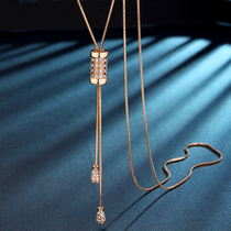 Sweater chain long 2021 new necklace summer season temperament pendant female accessories niche light luxury design tide
