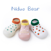 Nido bear 2021 spring and autumn baby shoes and socks non-slip soft bottom baby socks shoes children indoor toddler floor socks