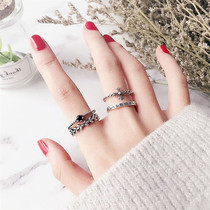Senior Sensation 925 Pure Silver Forefinger Retro Opening Ring Woman 2021 New Wave Fashion Personality Small Crowddesign