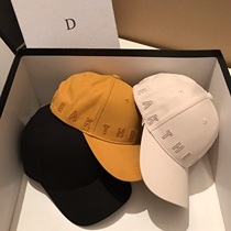 French custom baseball cap female spring summer duck tongue hat male Korean version with a small 100 lap embroidery letter student hat tide