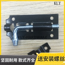 Black iron latch Old-fashioned wooden door window open latch door bolt toilet door lock one