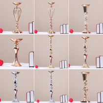 Wrought iron wedding wedding hotel props table vase Candlestick road lead plating European decorative flower rack Mermaid