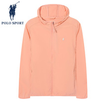 Polo Sport windshirt female autumn relaxed leisure cap long sleeve trend light color wind anti - wind thin coat