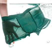 Mens ice-silk unscratched briefs flat corner pants ultra-thin cool and breathable personality transparent trendy summer four-corner shorts head
