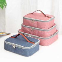 Day Style Oxford Cloth Hand Insulation Lunch Bag Students With Rice Lunch Box Bag Thickened Aluminum Foil Lunch Insulation Bag