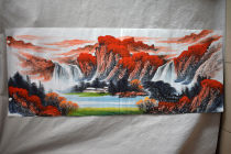 Meiqi Painting Academy Small six feet 1 8*0 7 meters landscape pure hand-painted professional painter commercial painting Chinese painting Hongyun Qianqiu