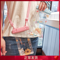 Mobile phone waterproof bag with touch screen seal diving bag Swimming equipment Drift pull rope adjustable transparent rider takeaway