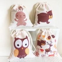 totu Forest Animals new bunches pockets Candy Packing Bag 61 Festival Gift Bag Drawing Rope Containing Sails Bag
