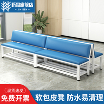 Bench soft bag backrest clinic waiting chair gym stadium rest stool try shoe stool clothing store bench