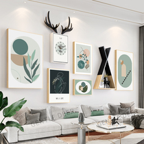 Morandi Nordic style photo wall punch-free living room sofa background wall decoration creative personality combination hanging painting