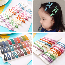 Net red girl candy color childrens hairpin cute hairpin headdress duckbill clip Korean bangs bb clip hair accessories