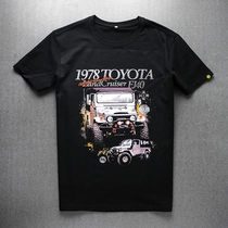 Cross-country Lakes Short Sleeve T-shirt Male Round Collar Compassionate Cotton Big Code Summer Casual Mens half sleeves FJ40